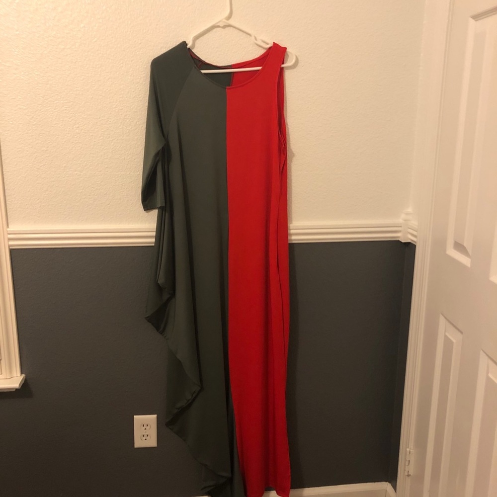 Color Block Maxi Dress